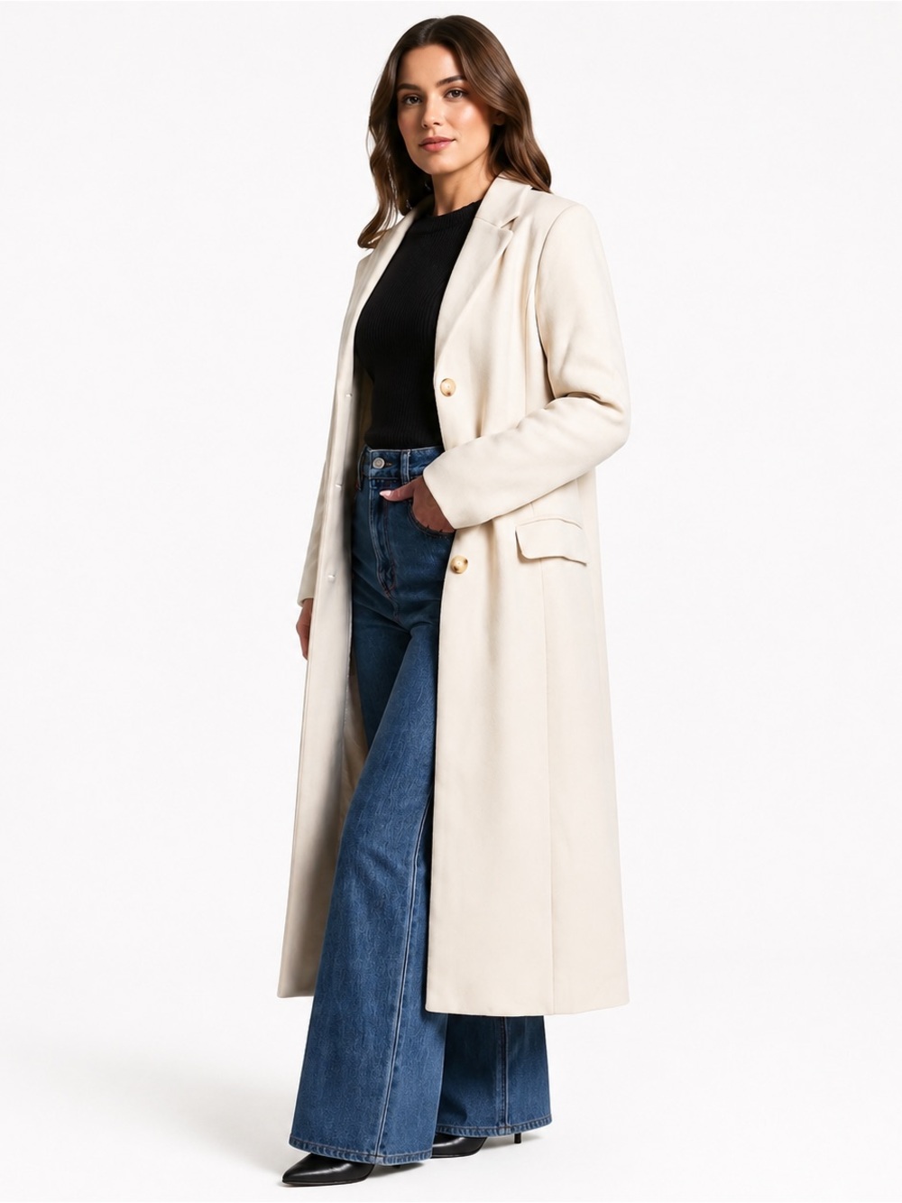 REVOLVE Showpo Colby Tailored Longline Coat Small US 6 NWOT